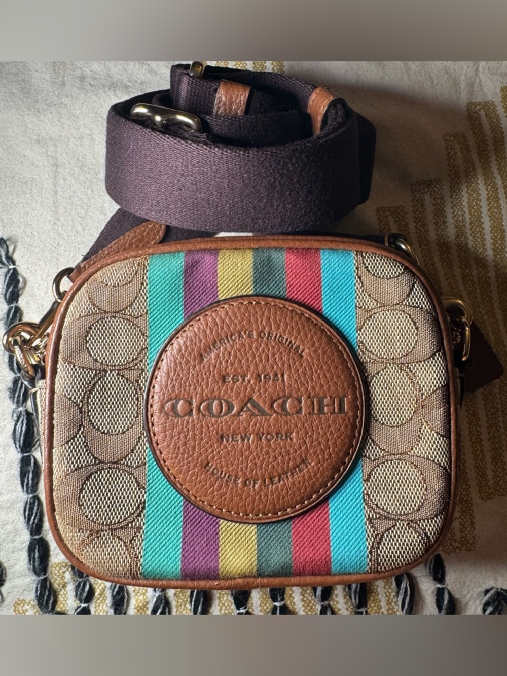 Coach Multi-Stripe Signature Crossbody - Picture 2 of 5